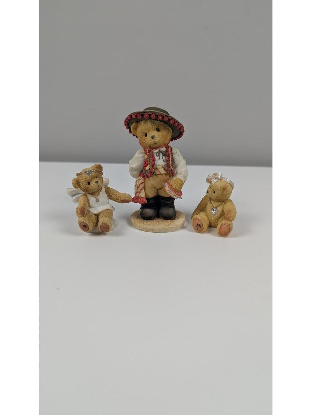 Cherished Teddies Fernando “You Make Everyday A Fiesta” Figurine Set 3pcs Enesco